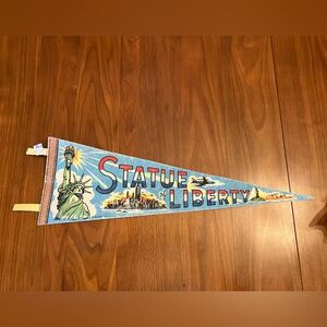 Vintage Statue of Liberty Pennant